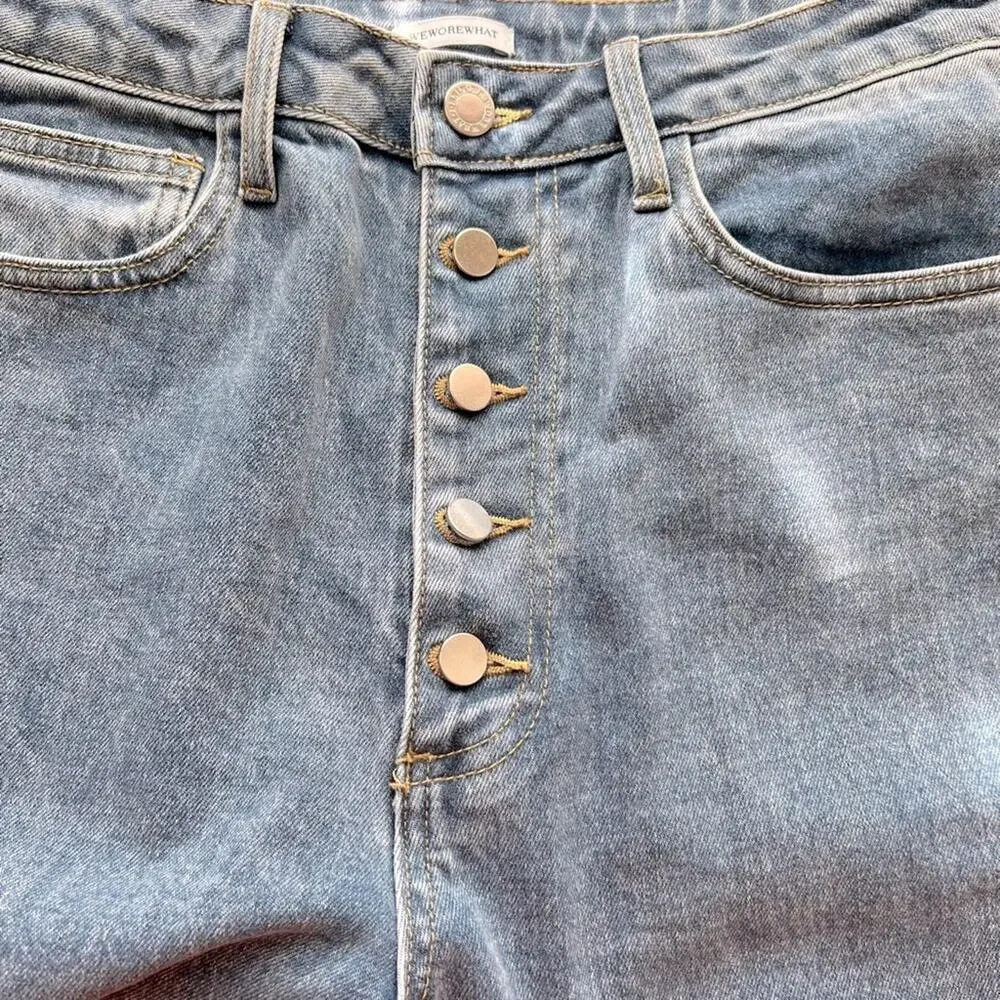 WeWoreWhat The Danielle High Rise Distressed Jeans Size 30 - Picture 5 of 12